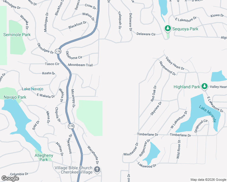 map of restaurants, bars, coffee shops, grocery stores, and more near in Highland