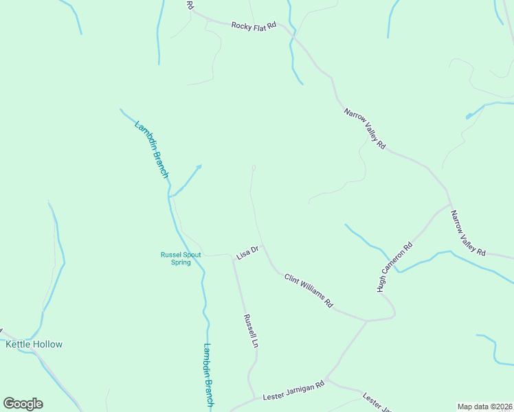 map of restaurants, bars, coffee shops, grocery stores, and more near 586 Clint Williams Road in Rutledge