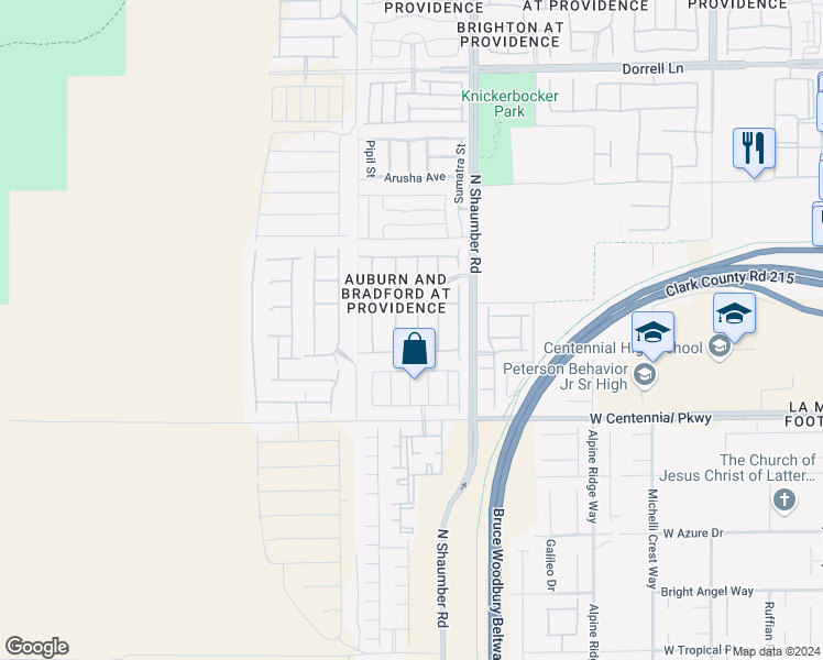 map of restaurants, bars, coffee shops, grocery stores, and more near 6541 Chinatown Street in Las Vegas