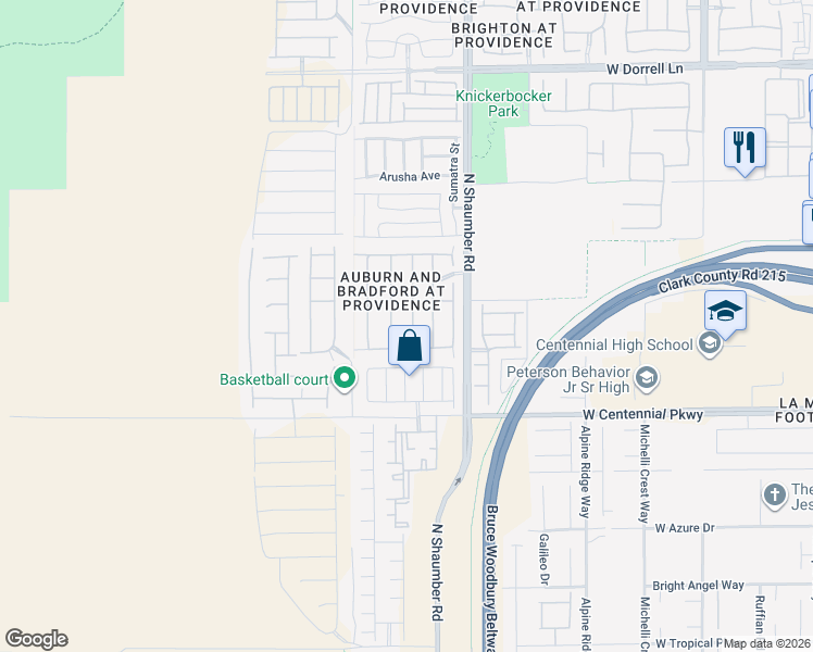 map of restaurants, bars, coffee shops, grocery stores, and more near 6541 Chinatown Street in Las Vegas