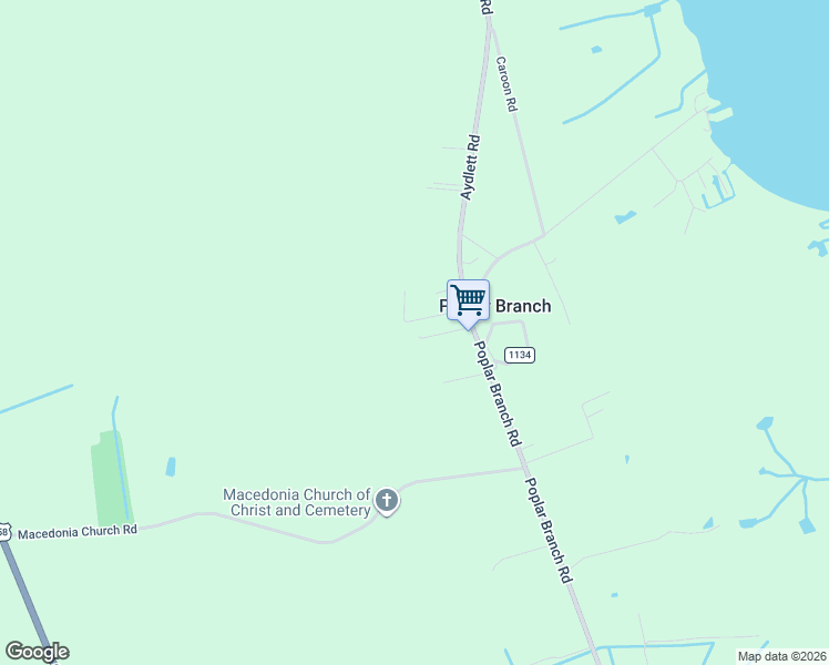 map of restaurants, bars, coffee shops, grocery stores, and more near Poplar Branch Ln in Poplar Branch