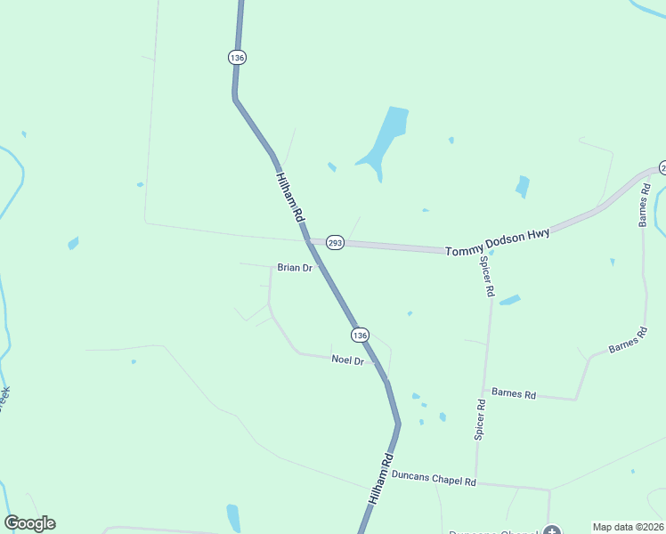 map of restaurants, bars, coffee shops, grocery stores, and more near 7901 Hilham Road in Cookeville