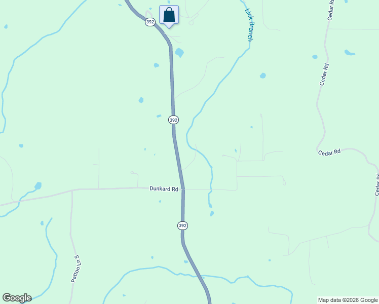 map of restaurants, bars, coffee shops, grocery stores, and more near 10218 Arkansas 392 in Harrison