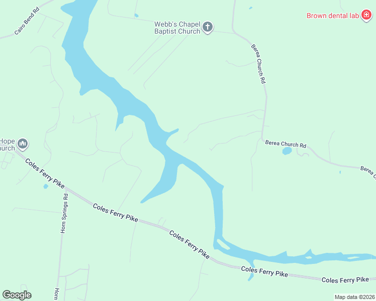 map of restaurants, bars, coffee shops, grocery stores, and more near 1556A Berea Church Road in Lebanon