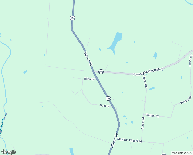 map of restaurants, bars, coffee shops, grocery stores, and more near 7901 Hilham Road in Cookeville