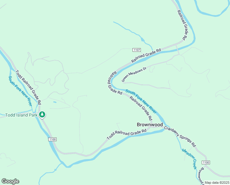 map of restaurants, bars, coffee shops, grocery stores, and more near 6774 Railroad Grade Road in Todd