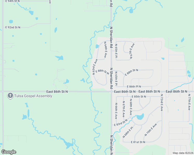 map of restaurants, bars, coffee shops, grocery stores, and more near 8713 North 63rd East Avenue in Owasso