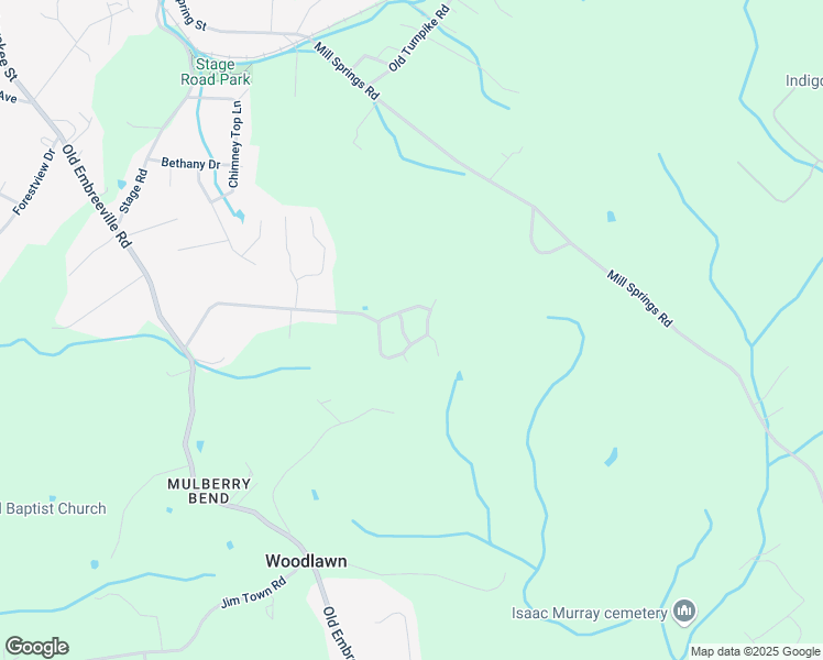 map of restaurants, bars, coffee shops, grocery stores, and more near 1011 Nation Trail in Jonesborough