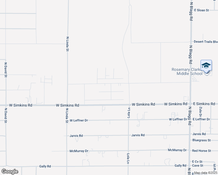 map of restaurants, bars, coffee shops, grocery stores, and more near 4120 Shenandoah Street in Pahrump