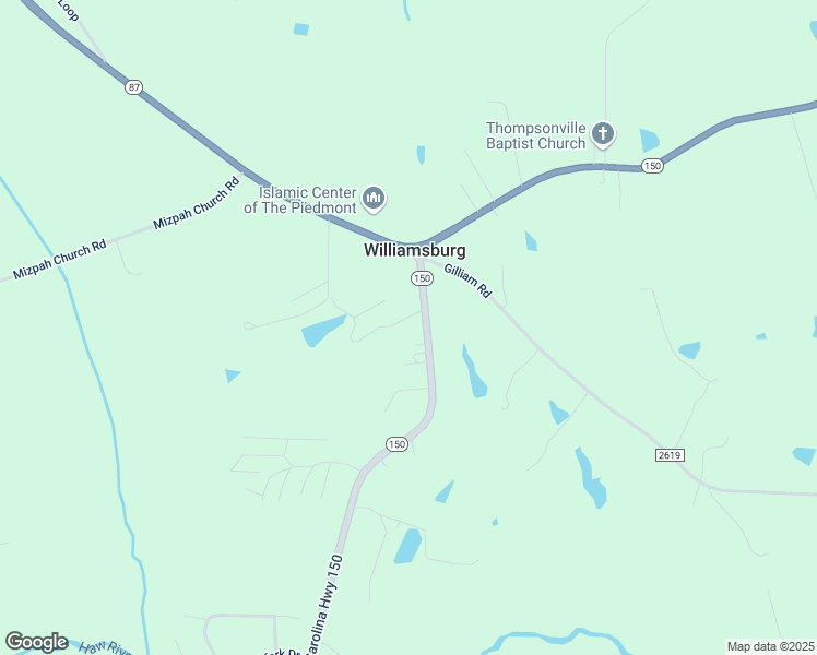 map of restaurants, bars, coffee shops, grocery stores, and more near 1570 North Carolina 150 in Reidsville