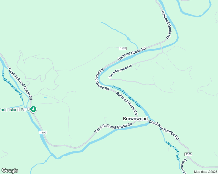 map of restaurants, bars, coffee shops, grocery stores, and more near 6891 Railroad Grade Road in Todd
