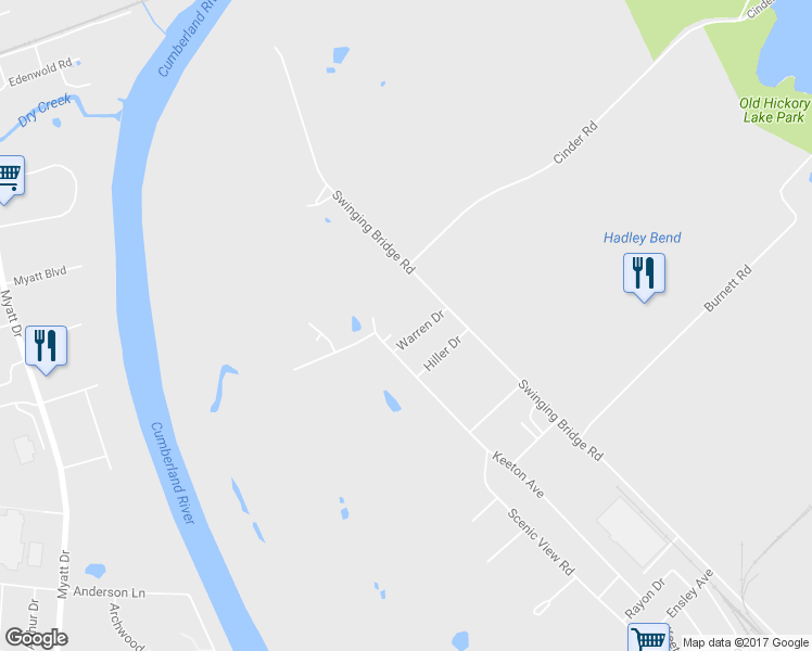 map of restaurants, bars, coffee shops, grocery stores, and more near 205 Warren Drive in Nashville