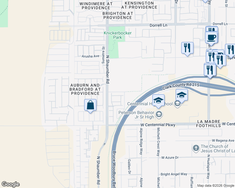 map of restaurants, bars, coffee shops, grocery stores, and more near 10564 Pelican Island Avenue in Las Vegas