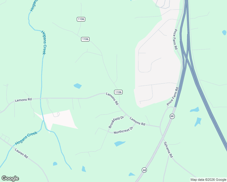 map of restaurants, bars, coffee shops, grocery stores, and more near 162 Albert Road in Stokesdale