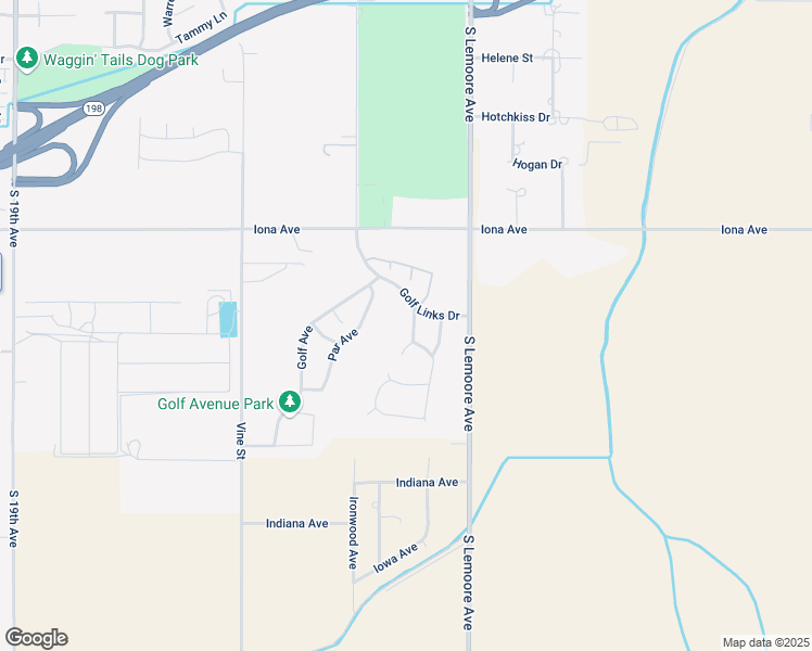 map of restaurants, bars, coffee shops, grocery stores, and more near 217 Del Monte Place in Lemoore