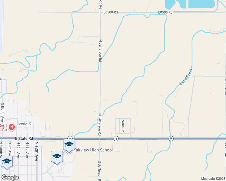 map of restaurants, bars, coffee shops, grocery stores, and more near 1010 North Jefferson in Fairview