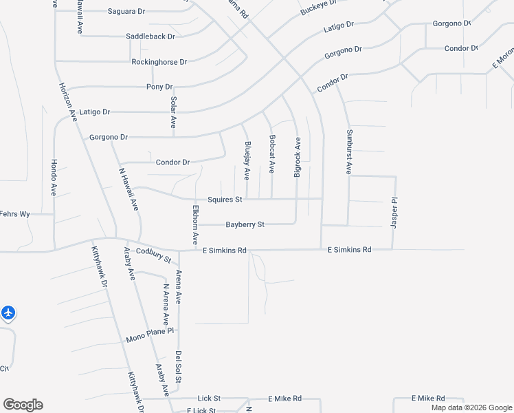 map of restaurants, bars, coffee shops, grocery stores, and more near 1781 Squires Street in Pahrump