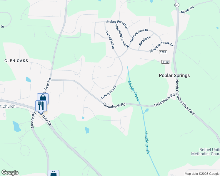 map of restaurants, bars, coffee shops, grocery stores, and more near 432 Maverick Trail Drive in King