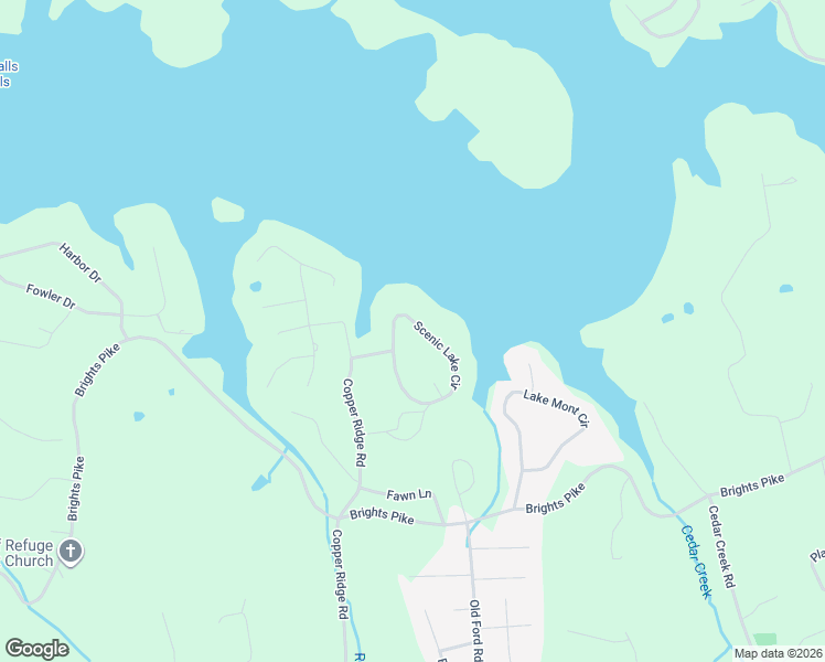 map of restaurants, bars, coffee shops, grocery stores, and more near 2897 Scenic Lake Circle in Morristown