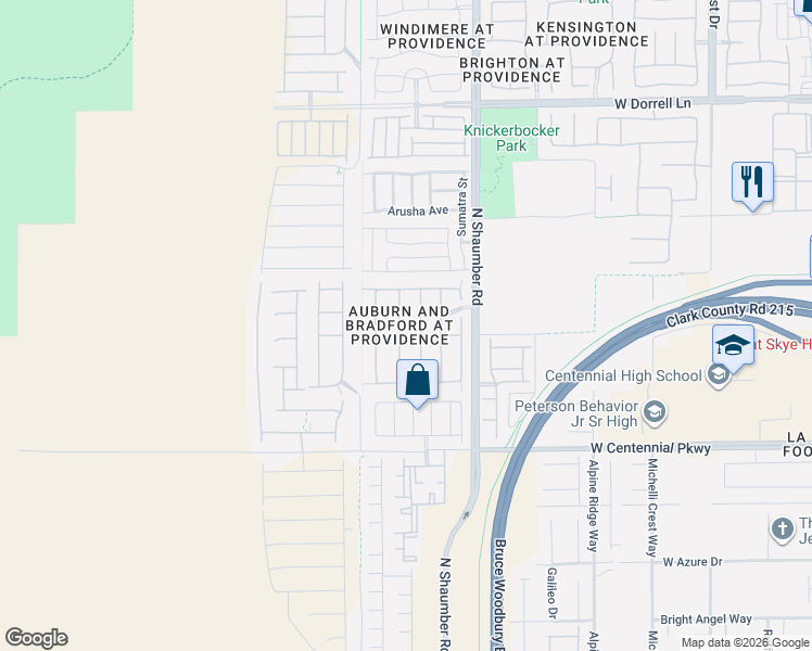 map of restaurants, bars, coffee shops, grocery stores, and more near 6612 Macdoogle Street in Las Vegas