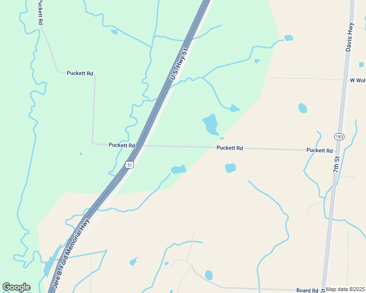map of restaurants, bars, coffee shops, grocery stores, and more near Puckett Road in Troy