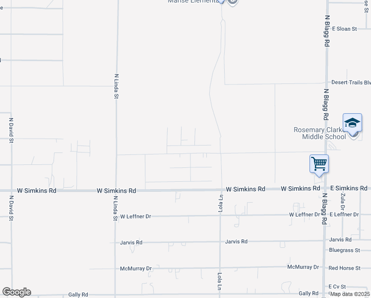 map of restaurants, bars, coffee shops, grocery stores, and more near 661 Antelope Avenue in Pahrump