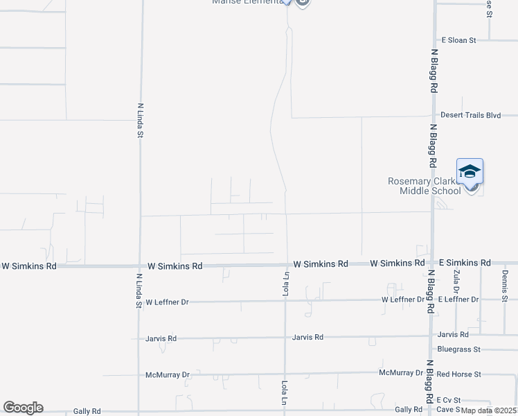 map of restaurants, bars, coffee shops, grocery stores, and more near 581 Antelope Avenue in Pahrump