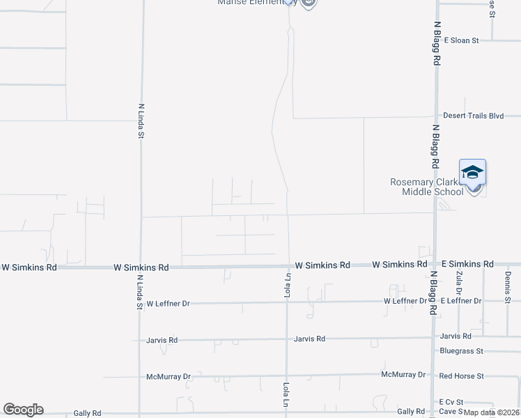 map of restaurants, bars, coffee shops, grocery stores, and more near 581 Antelope Avenue in Pahrump