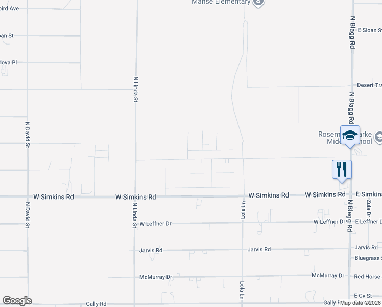 map of restaurants, bars, coffee shops, grocery stores, and more near 741 Antelope Avenue in Pahrump