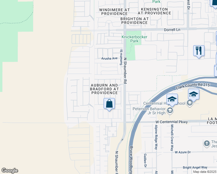 map of restaurants, bars, coffee shops, grocery stores, and more near 6643 Macdoogle Street in Las Vegas