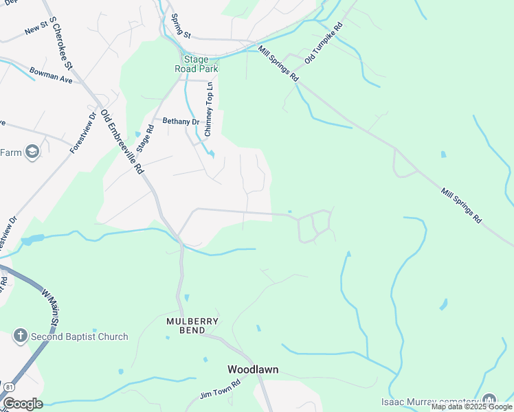 map of restaurants, bars, coffee shops, grocery stores, and more near 57 Atoll Way in Jonesborough