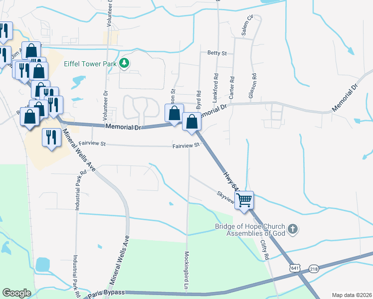 map of restaurants, bars, coffee shops, grocery stores, and more near 20 2 Clifty Road in Paris