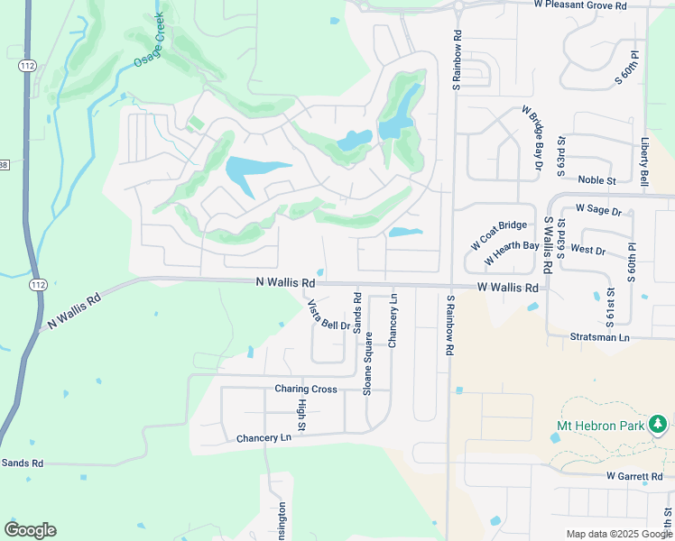 map of restaurants, bars, coffee shops, grocery stores, and more near 1058 West Wallis Road in Cave Springs