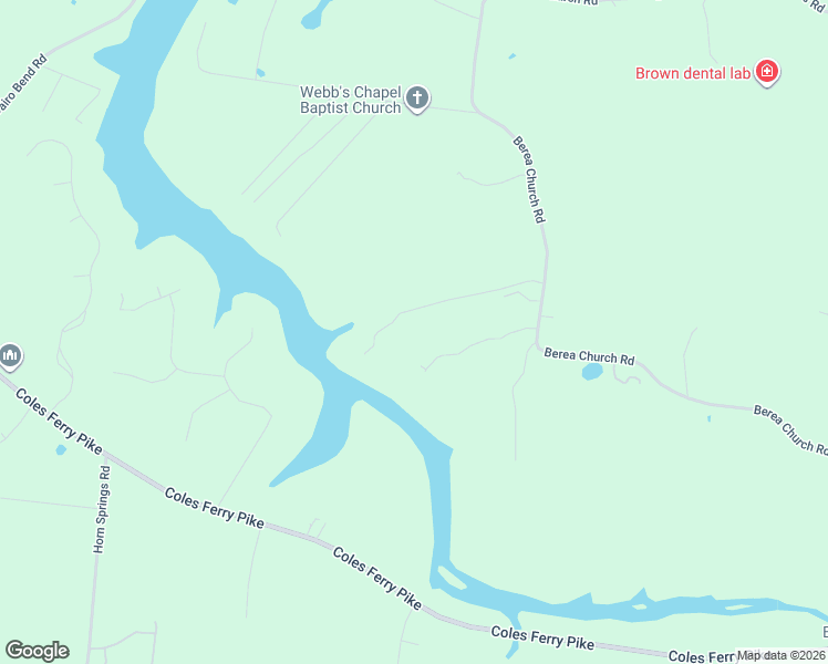 map of restaurants, bars, coffee shops, grocery stores, and more near 1556A Berea Church Road in Lebanon