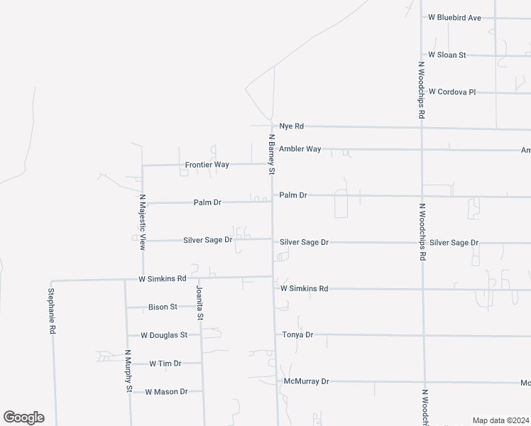 map of restaurants, bars, coffee shops, grocery stores, and more near 3031 Palm Drive in Pahrump