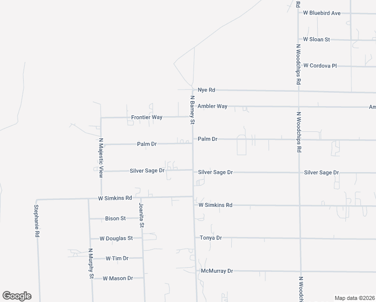 map of restaurants, bars, coffee shops, grocery stores, and more near 3031 Palm Drive in Pahrump