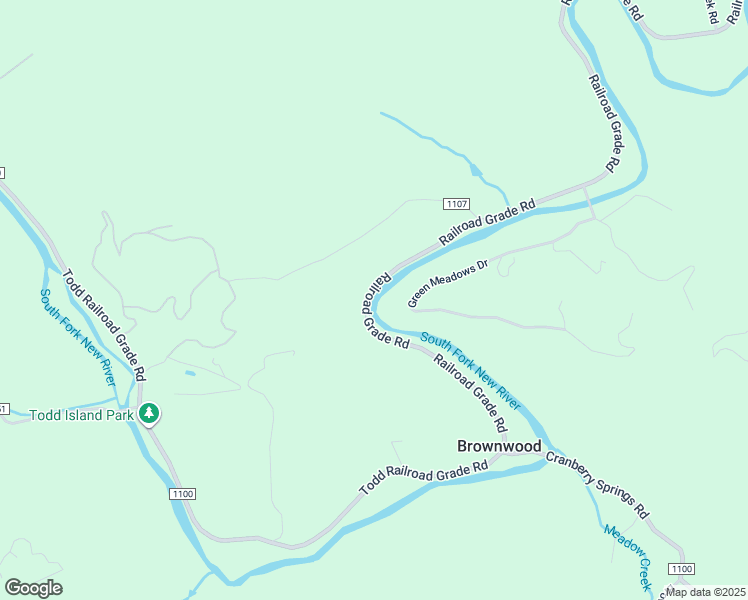 map of restaurants, bars, coffee shops, grocery stores, and more near 6891 Railroad Grade Road in Todd