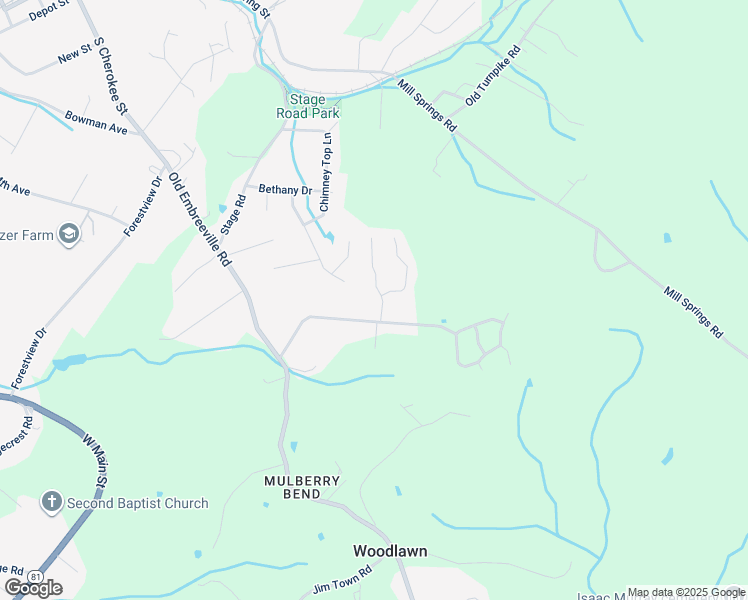 map of restaurants, bars, coffee shops, grocery stores, and more near 57 Atoll Way in Jonesborough