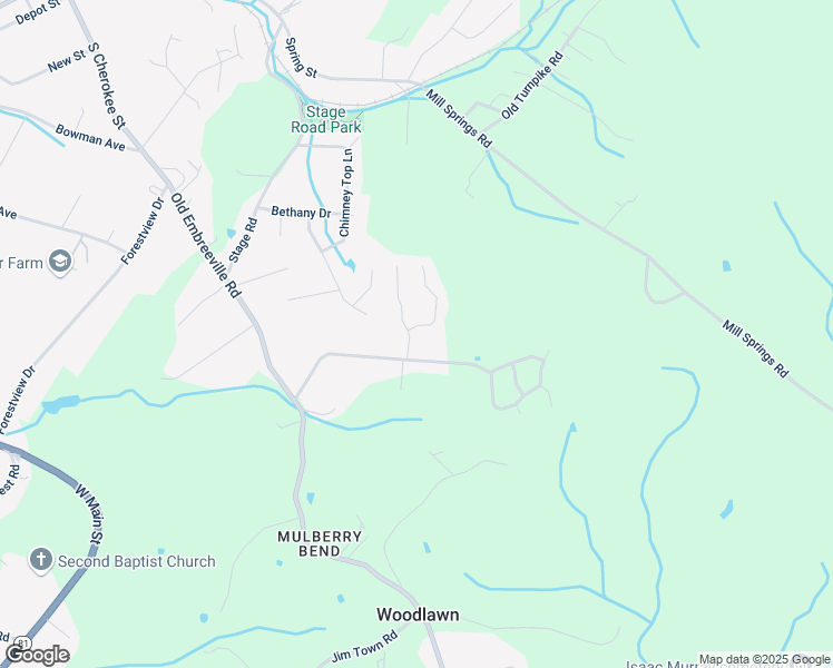 map of restaurants, bars, coffee shops, grocery stores, and more near 18 Glory Court in Jonesborough