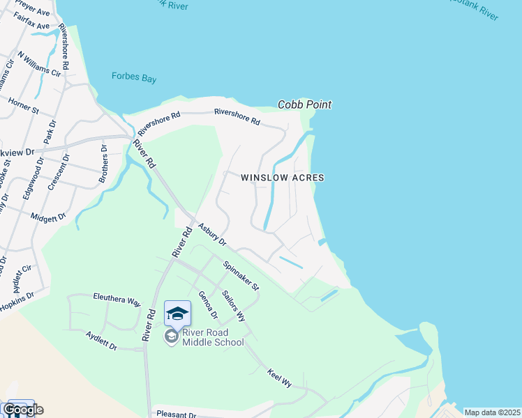 map of restaurants, bars, coffee shops, grocery stores, and more near 2078 Rivershore Road in Elizabeth City