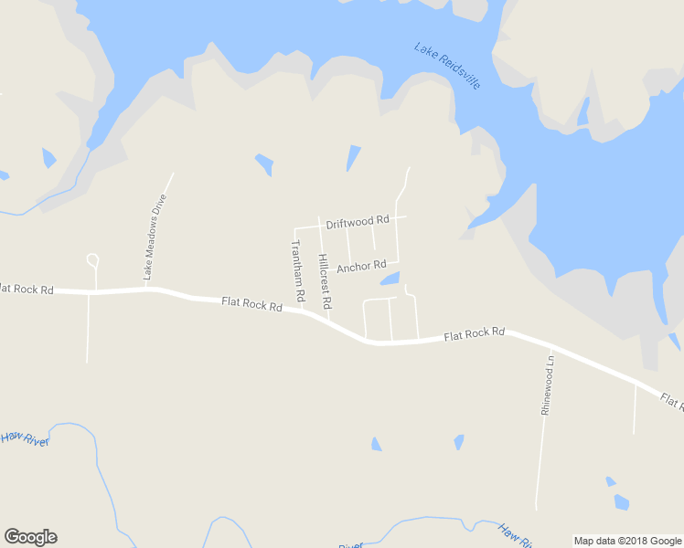 map of restaurants, bars, coffee shops, grocery stores, and more near 124 Anchor Road in Reidsville