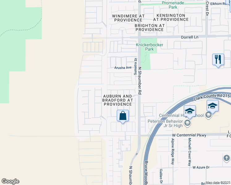 map of restaurants, bars, coffee shops, grocery stores, and more near 6643 Macdoogle St in Las Vegas
