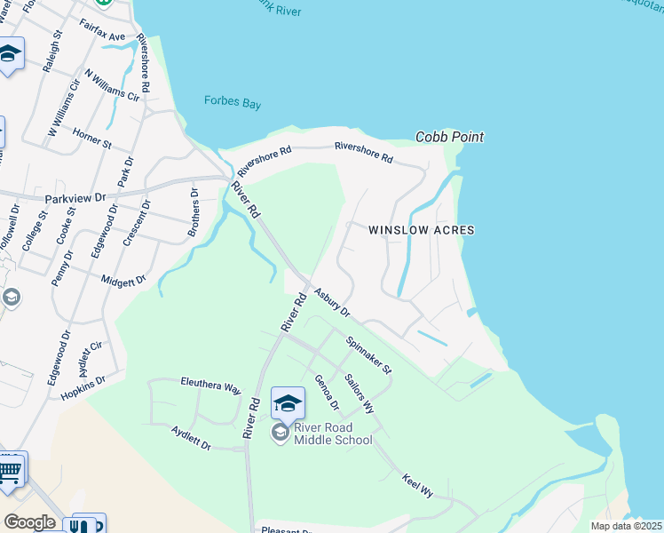 map of restaurants, bars, coffee shops, grocery stores, and more near 109 Chancey Drive in Elizabeth City