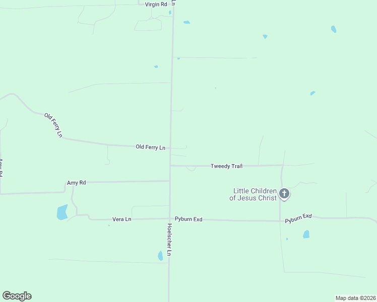 map of restaurants, bars, coffee shops, grocery stores, and more near 1579 Hoelscher Lane in Pocahontas