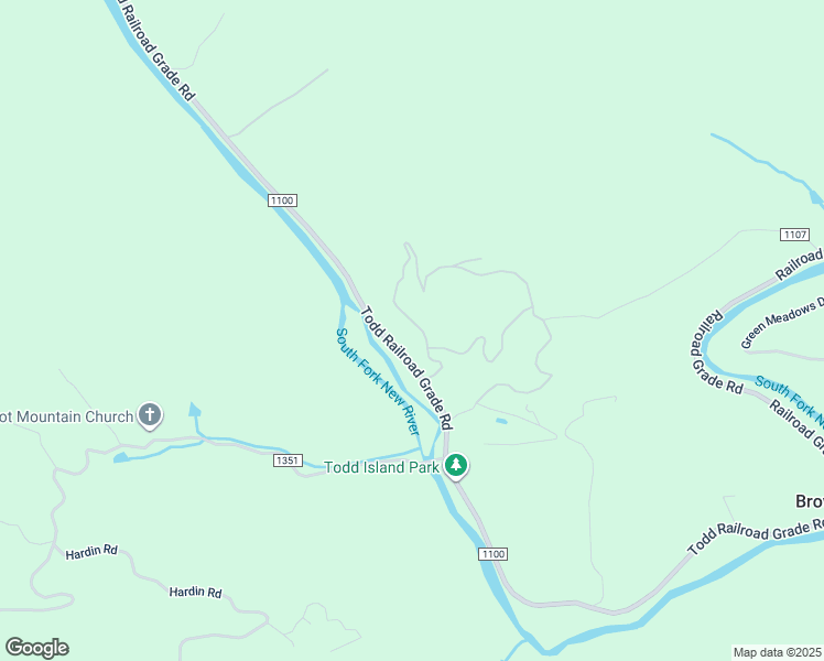 map of restaurants, bars, coffee shops, grocery stores, and more near 1898 Panorama Drive in Todd