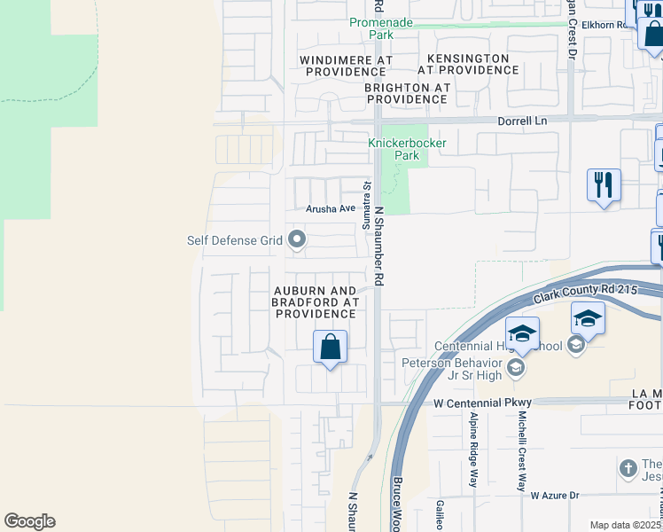 map of restaurants, bars, coffee shops, grocery stores, and more near 10700 Sheepshead Bay Avenue in Las Vegas
