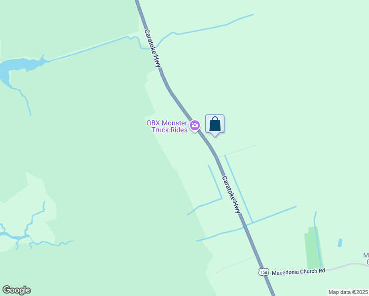 map of restaurants, bars, coffee shops, grocery stores, and more near 5686 Caratoke Highway in Poplar Branch