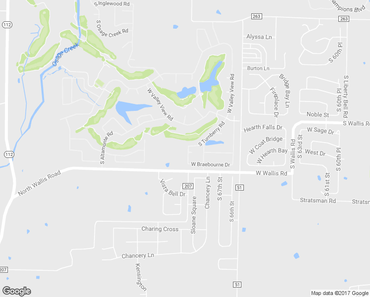 map of restaurants, bars, coffee shops, grocery stores, and more near 1058 West Wallis Road in Cave Springs