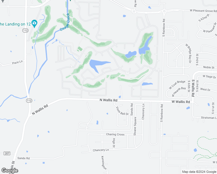 map of restaurants, bars, coffee shops, grocery stores, and more near 5507 South Chadwick Drive in Rogers