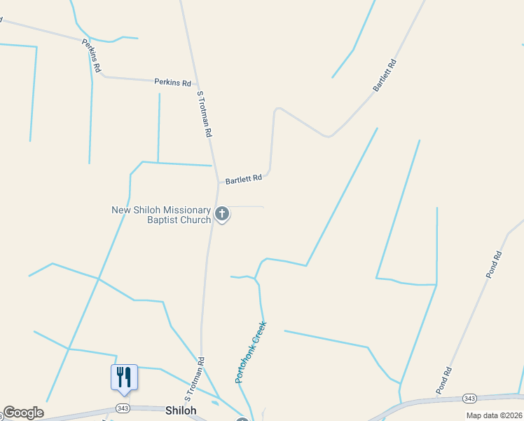 map of restaurants, bars, coffee shops, grocery stores, and more near 174 South Trotman Road in Shawboro